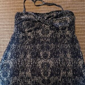 Garnet Hill Black and White Dress